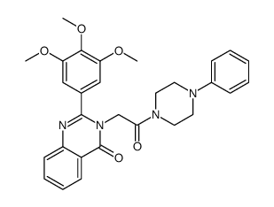 3-[2-oxo-2-(4-phenylpiperazin-1-yl)ethyl]-2-(3,4,5-trimethoxyphenyl)quinazolin-4-one Structure