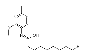 9-bromo-N-(6-methyl-2-methylsulfanylpyridin-3-yl)nonanamide Structure