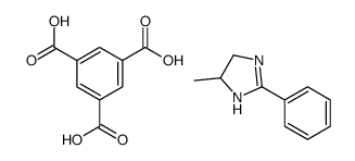 benzene-1,3,5-tricarboxylic acid, compound with 4,5-dihydro-4-methyl-2-phenyl-1H-imidazole (1:1) structure