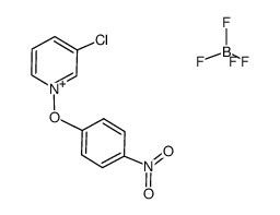 3-chloro-1-(p-nitrophenoxy)pyridinium tetrafluoroborate Structure