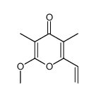 2-methoxy-3,5-dimethyl-6-vinyl-4H-pyran-4-one Structure