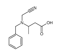 3-[benzyl(cyanomethyl)amino]butanoic acid Structure