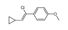 (Z)-1-chloro-2-cyclopropyl-1-(4-methoxyphenyl)ethene Structure