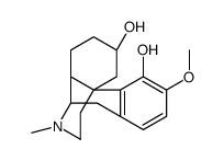 3-methoxy-17-methylmorphinan-4,6-diol结构式