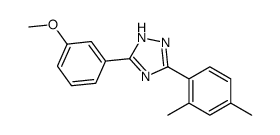 5-(3-Methoxyphenyl)-3-(2,4-xylyl)-1H-1,2,4-triazole结构式