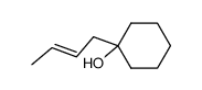 (E)-1-(but-2-en-1-yl)cyclohexan-1-ol结构式