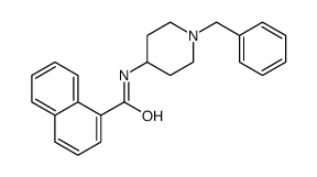 N-(1-benzylpiperidin-4-yl)naphthalene-1-carboxamide结构式