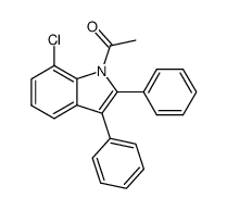 1-acetyl-7-chloro-2,3-diphenyl-indole Structure