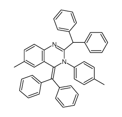 2-benzhydryl-4-(diphenylmethylene)-6-methyl-3-(p-tolyl)-3,4-dihydroquinazoline Structure