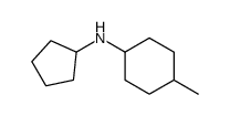 N-cyclopentyl-4-methylcyclohexan-1-amine结构式