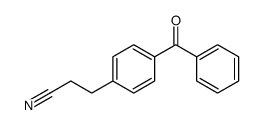 3-(4-benzoyl-phenyl)-propionitrile结构式