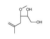 (2R,3S)-3-methoxy-5-methylhex-5-ene-1,2-diol结构式