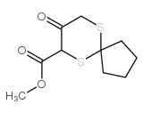 8-OXO-6,10-DITHIA-SPIRO[4.5]DECANE-7-CARBOXYLIC ACID METHYL ESTER结构式