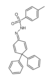 4,4-diphenyl-2,5-cyclohexadienone tosylhydrazone Structure