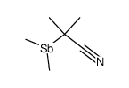 2-methyl-2-dimethylstibanyl-propionitrile结构式