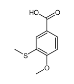 4-methoxy-3-(methylthio)benzoic acid Structure