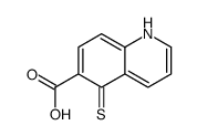 (4ci)-5-疏基-6-喹啉羧酸结构式