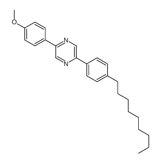 2-(4-methoxyphenyl)-5-(4-nonylphenyl)pyrazine结构式