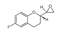 (2R)-rel-6-Fluoro-3,4-dihydro-2-(2R)-2-oxiranyl-2H-1-benzopyran结构式
