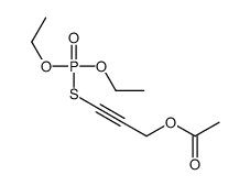 3-diethoxyphosphorylsulfanylprop-2-ynyl acetate结构式