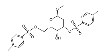 Methyl 2-deoxy-α-L-arabino-hexopyranoside 3,6-di-p-toluenesulfonate结构式