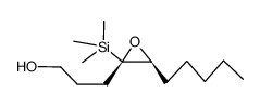 3-((2S,3S)-3-pentyl-2-(trimethylsilyl)oxiran-2-yl)propan-1-ol Structure