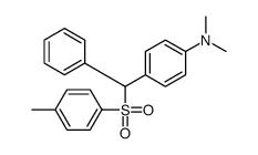 N,N-dimethyl-4-[(4-methylphenyl)sulfonyl-phenylmethyl]aniline结构式