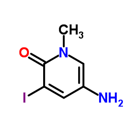 5-Amino-3-iodo-1-methyl-2(1H)-pyridinone结构式