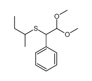 (1-butan-2-ylsulfanyl-2,2-dimethoxyethyl)benzene结构式