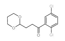 2',5'-DICHLORO-3-(1,3-DIOXAN-2-YL) PROPIOPHENONE structure