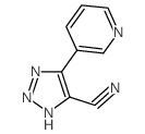 5-pyridin-3-yl-2H-triazole-3-carbonitrile结构式