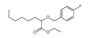 ethyl 2-[(4-fluorophenyl)methoxy]octanoate Structure