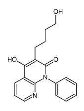 4-hydroxy-3-(4-hydroxybutyl)-1-phenyl-1,8-naphthyridin-2-one Structure