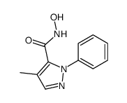 N-hydroxy-4-methyl-2-phenylpyrazole-3-carboxamide结构式