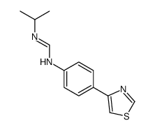 N'-propan-2-yl-N-[4-(1,3-thiazol-4-yl)phenyl]methanimidamide结构式