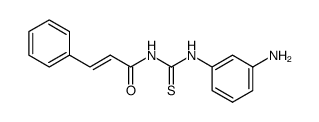 N-(3-Aminophenyl)-N'-3-phenylpropenoylthiourea Structure