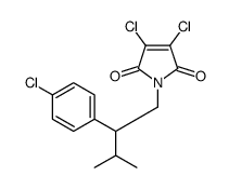 3,4-dichloro-1-[2-(4-chlorophenyl)-3-methylbutyl]pyrrole-2,5-dione Structure