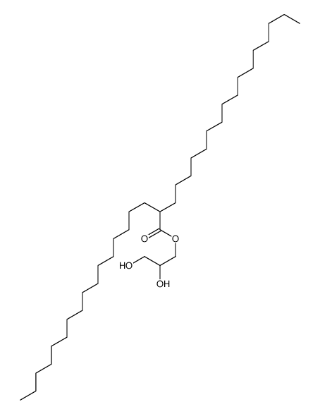 2,3-dihydroxypropyl 2-hexadecyloctadecanoate结构式