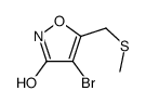 4-bromo-5-(methylsulfanylmethyl)-1,2-oxazol-3-one结构式