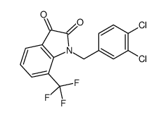1-[(3,4-dichlorophenyl)methyl]-7-(trifluoromethyl)indole-2,3-dione Structure