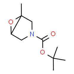 3-boc-1-methyl-6-oxa-3-azabicyclo[3.1.0]hexane结构式