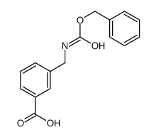 3-(phenylmethoxycarbonylaminomethyl)benzoic acid Structure