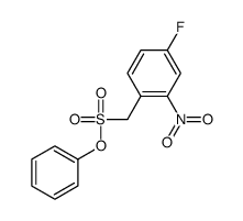 phenyl (4-fluoro-2-nitrophenyl)methanesulfonate Structure