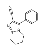 1-butyl-5-phenyltriazole-4-carbonitrile结构式