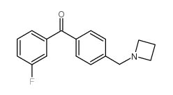 4'-AZETIDINOMETHYL-3-FLUOROBENZOPHENONE结构式