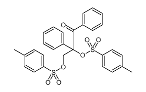 1-Propanone, 2,3-bis[[(4-methylphenyl)sulfonyl]oxy]-1,2-diphenyl Structure