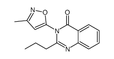 3-(3-methyl-1,2-oxazol-5-yl)-2-propylquinazolin-4-one Structure