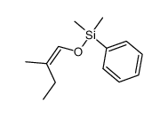 (Z)-(2-methylbut-1-enyloxy)dimethyl(phenyl)silane Structure