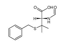 S-benzyl-N-formyl-D-penicillamine结构式