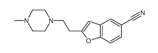 2-[2-(4-methylpiperazin-1-yl)ethyl]-1-benzofuran-5-carbonitrile结构式